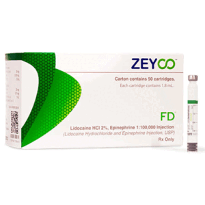 Anestesia Inyectable Lidocaina 2% Zeyco Caja x50
