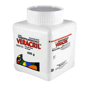 Acrilico Termo Polvo Transparente Veracryl 500gr